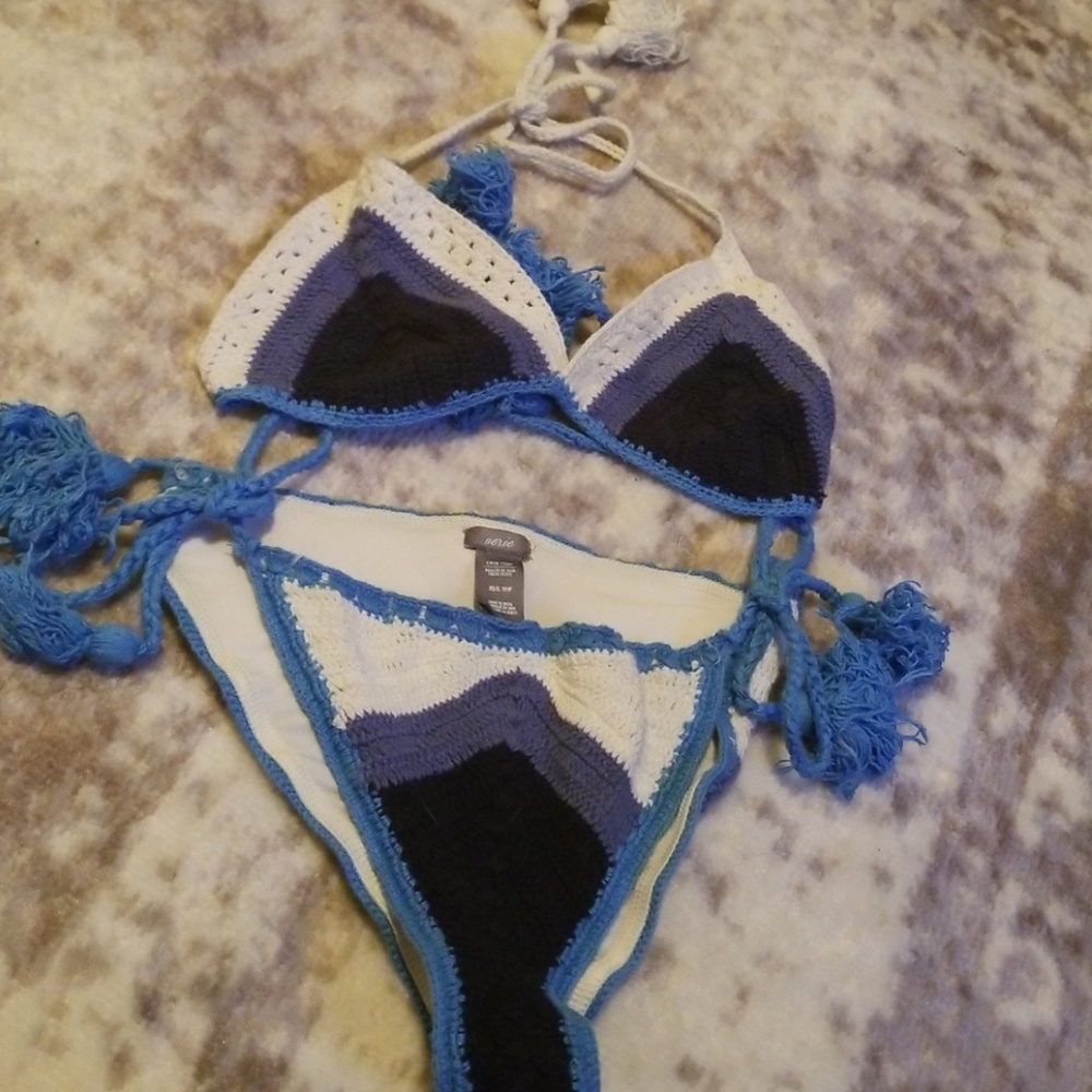 Aerie Crochet Swim Suit